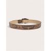 image:imageGORGLITTER Womens Embossed Buckle Cowgirl Cowboy Belt Vintage Pattern Leather Country Rodeo Western BeltsLight Brown