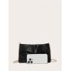 image:imageGORGLITTER Womens Evening Bag Birthday Wedding Party Prom Handbag Small Dressy Formal Purse Pleated Satin ClutchBlack