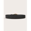 image:imageGORGLITTER Womens Floral Western Belts Oval Buckle Vintage Leather BeltsBlack