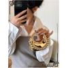 image:imageGORGLITTER Womens Gold Crossbody Mini Clutch Purse Metallic Chain Handbags Cocktail Evening BagsGold1