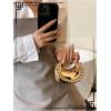 image:imageGORGLITTER Womens Gold Crossbody Mini Clutch Purse Metallic Chain Handbags Cocktail Evening BagsGold1