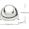 image:imageGORGLITTER Womens Gold Crossbody Mini Clutch Purse Metallic Chain Handbags Cocktail Evening BagsSilver