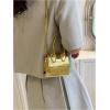 image:imageGORGLITTER Womens Gold Mini Bag Metallic Top Handle Crossbody Evening Party Handbag Purses Formal Flap Clutch BagsGold