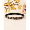 image:imageGORGLITTER Womens Leopard Belts Cheetah Western Cowgirl Country Faux Leather Belts TrendyBrown