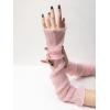 image:imageGORGLITTER Womens Mesh Sheer Ruched Arm Sleeves Ruffle Hem Gloves Summer Vacation Beachy Bachelorette OutfitsPink
