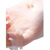 image:imageGORGLITTER Womens Mesh Sheer Ruched Arm Sleeves Ruffle Hem Gloves Summer Vacation Beachy Bachelorette OutfitsSolid White