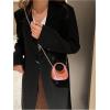 image:imageGORGLITTER Womens Metallic Clutch Purse Glamourous Crossbody Handbags Top Handle Mini Chain BagsPink
