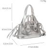 image:imageGORGLITTER Womens Mini Purse Y2K Metallic Crossbody Bags Evening Party Clutchs Formal Handbag PursesSilver