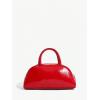 image:imageGORGLITTER Womens Number Graphic Bowling Bag Purse Top Handle Clutch Purse Leather Zipper HandbagsRed