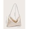 image:imageGORGLITTER Womens Satin Evening Handbag Wedding Prom Clutch Purse Party Formal Cocktail Clutches Shoulder BagChampagne