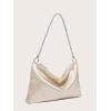 image:imageGORGLITTER Womens Satin Evening Handbag Wedding Prom Clutch Purse Party Formal Cocktail Clutches Shoulder BagChampagne