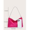 image:imageGORGLITTER Womens Satin Evening Handbag Wedding Prom Clutch Purse Party Formal Cocktail Clutches Shoulder BagPink