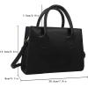 image:imageGORGLITTER Womens Small Crossbody Purse Double Handle Satchel Shoulder Bag Crossbody Square Bag Purse Handbag  Small Double Handle Crossbody Square BagBlack