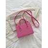 image:imageGORGLITTER Womens Small Crossbody Purse Double Handle Satchel Shoulder Bag Crossbody Square Bag Purse Handbag  Small Double Handle Crossbody Square BagHot Pink
