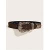 image:imageGORGLITTER Womens Western Belts 70s Concho Rodeo Cowboy Cowgirl Country Leather Belt Boho Vintage BeltsBrown Star