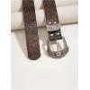 image:imageGORGLITTER Womens Western Belts 70s Concho Rodeo Cowboy Cowgirl Country Leather Belt Boho Vintage BeltsRust Brown