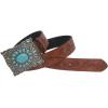 image:imageGORGLITTER Womens Western Belts Turquoise Cowgirl Counrty Concho Buckle Belts Vintage BohemianBrown