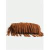 image:imageGORGLITTER Womens Western Fringe Crossbody Bag Boho Adjustable Shoulder Purse Vintage Faux Suede Small HandbagBrown