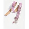 image:imageGORGLITTER Womens Y2k Belt Sequin Rhinestone Butterfly Sparkly PU Leather Hip Hop Waist Belts Glitter Cute Weastern OutfitsPink