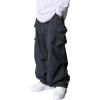 image:imageGORGLITTER Boys Pants Baggy Cargo Wide Leg Pants Casual Y2K Flap Pocket Side Elastic Waist Loose Trousers 816YGrey