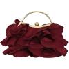 image:imageGORGLITTER Womens Clutch Purse Floral Formal Evening Handbag Chain Strap Shoulder BagBurgundy