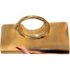 image:imageGORGLITTER Womens Clutch Purses PU Leather Formal Evening Bags Metal Chain Handbags Trendy 2026Gold1