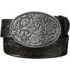 image:imageGORGLITTER Womens Cowboy Belts Floral Country Belts Leather Waist Belt for Jeans PantsBlack
