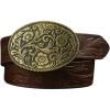 image:imageGORGLITTER Womens Cowboy Belts Floral Country Belts Leather Waist Belt for Jeans PantsCoffee Brown