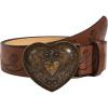 image:imageGORGLITTER Womens Heart Belt Y2k Belts Cowgirl Belt Vintage Western PU Leather BeltsBrown