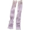 image:imageGORGLITTER Womens Mesh Sheer Ruched Arm Sleeves Ruffle Hem Gloves Summer Vacation Beachy Bachelorette OutfitsLilac Purple