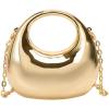 image:imageGORGLITTER Womens Metallic Clutch Purse Glamourous Crossbody Handbags Top Handle Mini Chain BagsGold
