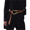 image:imageGORGLITTER Womens Renaissance Belt Wrap Belts Pirate Viking Belt with RingLight Brown