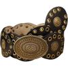 image:imageGORGLITTER Womens Western Cowgirl Belts Disc Vintage Boho Cowboy Leather Belts for Jeans Dress Skirt Concert OutfitsBlack