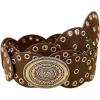 image:imageGORGLITTER Womens Western Cowgirl Belts Disc Vintage Boho Cowboy Leather Belts for Jeans Dress Skirt Concert OutfitsCoffee