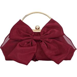 image:imageGORGLITTER Womens Clutch Purse Floral Formal Evening Handbag Chain Strap Shoulder BagRed