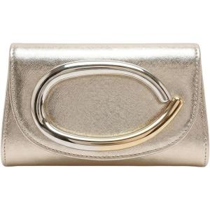 image:imageGORGLITTER Womens Clutch Purses PU Leather Formal Evening Bags Metal Chain Handbags Trendy 2026Silver