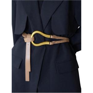 image:imageGORGLITTER Womens Renaissance Belt Wrap Belts Pirate Viking Belt with RingBeige