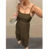 image:imageGORGLITTER Womens Backless Cami Dress Spaghetti Strap Maxi Lounge House Flowy Beach Vacation Long SundressCoffee