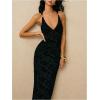 image:imageGORGLITTER Womens Backless Wedding Guest Derby Maxi Dress Birthday Cocktail Summer Vacation Boho Going Out Sun DressesBlack