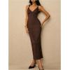 image:imageGORGLITTER Womens Backless Wedding Guest Derby Maxi Dress Birthday Cocktail Summer Vacation Boho Going Out Sun DressesBrown