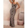 image:imageGORGLITTER Womens Cheetah Leopard Animal Print Maxi Dress Lace Summer Vacation Going Out Birthday Midi Dresses 2026Brown Multicolor