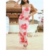 image:imageGORGLITTER Womens Floral Open Back Bodycon Maxi Dresses Bow Tie Wedding Guest Birthday Going Out Party Long DressPink