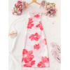 image:imageGORGLITTER Womens Floral Open Back Bodycon Maxi Dresses Bow Tie Wedding Guest Birthday Going Out Party Long DressPink