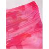image:imageGORGLITTER Womens Floral Print Strapless Bodycon Tube Top Dress Sleeveless Summer Wedding Guest Cocktail SundressesHot Pink