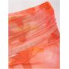 image:imageGORGLITTER Womens Floral Print Strapless Bodycon Tube Top Dress Sleeveless Summer Wedding Guest Cocktail SundressesOrange