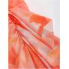 image:imageGORGLITTER Womens Floral Print Strapless Bodycon Tube Top Dress Sleeveless Summer Wedding Guest Cocktail SundressesOrange