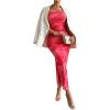 image:imageGORGLITTER Womens Floral Strapless Bodycon Wedding Guest Dress Vacation Summer Birthday Tropical Maxi Long Sun DressesLight Pink