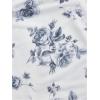 image:imageGORGLITTER Womens Floral Summer Wedding Guest Dress Ruched Cocktail Party Bridal Shower Formal Beach Midi Sun DressesBlack and White