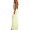 image:imageGORGLITTER Womens Lace Cut Out Bodycon Maxi Dresses Sleeveless Summer Hawaiian Prom Graduation Formal Long Sun DressYellow