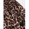 image:imageGORGLITTER Womens Leopard Print Mini Dress Cheetah Y2k Backless Deep V Neck Ruffle Halter Dresses Going Out OutfitsBrown
